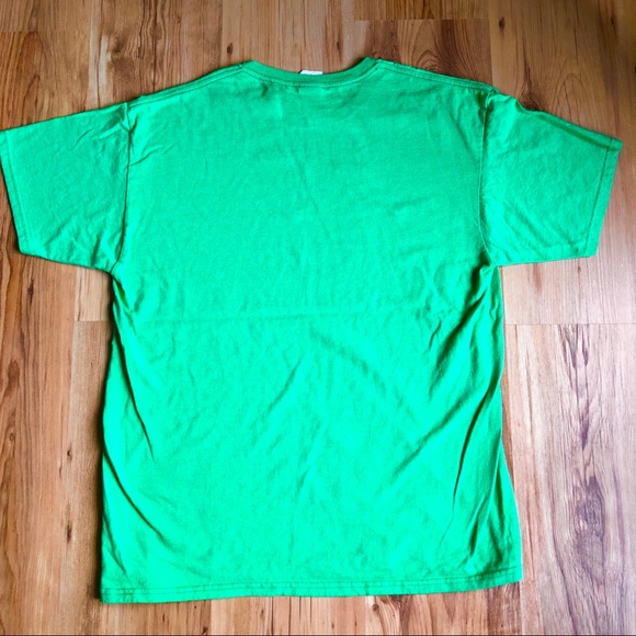 JERZEES Tee Shirt OPTIMISTS SPECIAL PEOPLE Green Large Men’s UNISEX - Picture 5 of 15